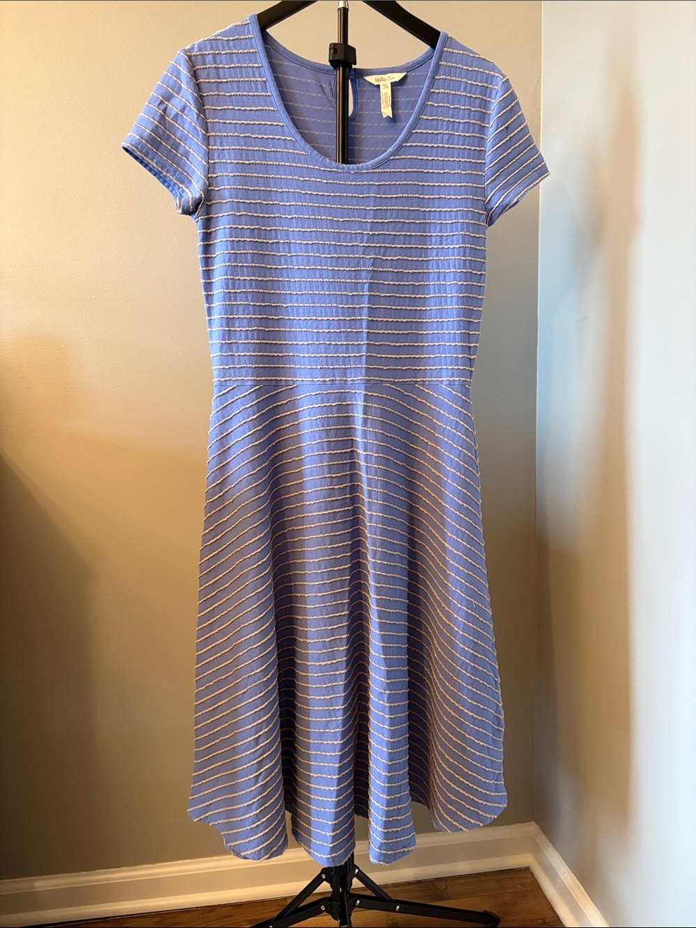 Matilda Jane Size Medium Blue Short Sleeve Fit & Flare Dress